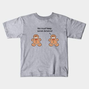 Gingerbread cookies keeping social distance during the pandemic Kids T-Shirt
